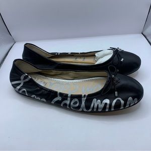 NWOT SAM EDELMAN LOGO BALLET FLATS 8.5 M